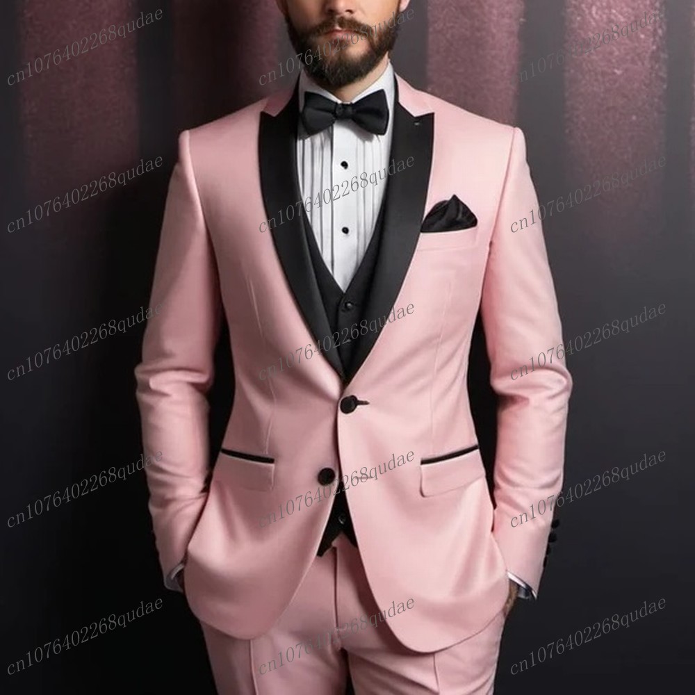 Men Formal Wear Pink - Новый розовый и черный деловой мужской