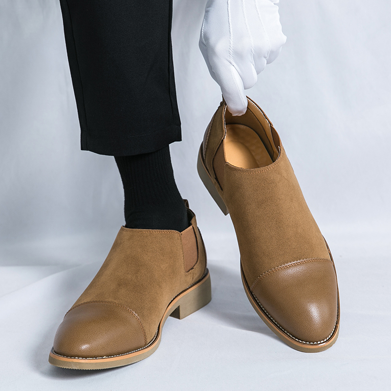 Men'S Formal Party Wear Shoes - Мужские ретро-туфли для офиса, черно-коричневые, из