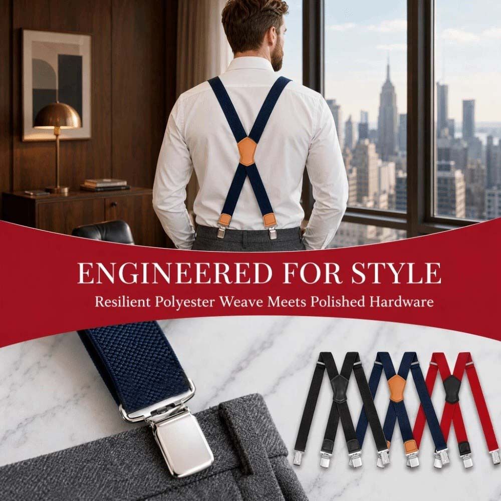 Suspender Clip Formal - Новые эластичные прочные регулируемые дышащие подтяжки