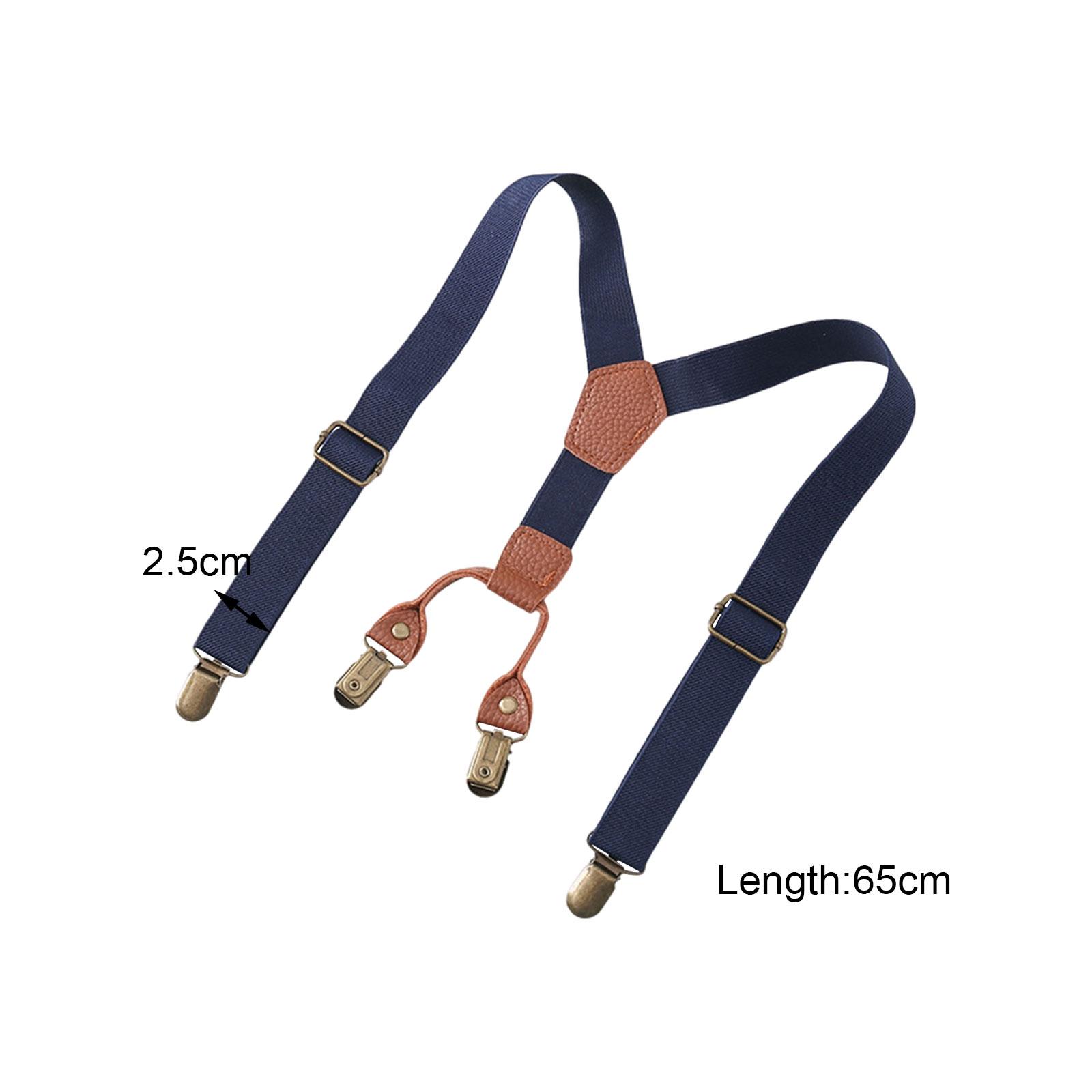 Suspender Clip Formal - Подтяжки для мальчиков, однотонные, прочные, регулируемые,