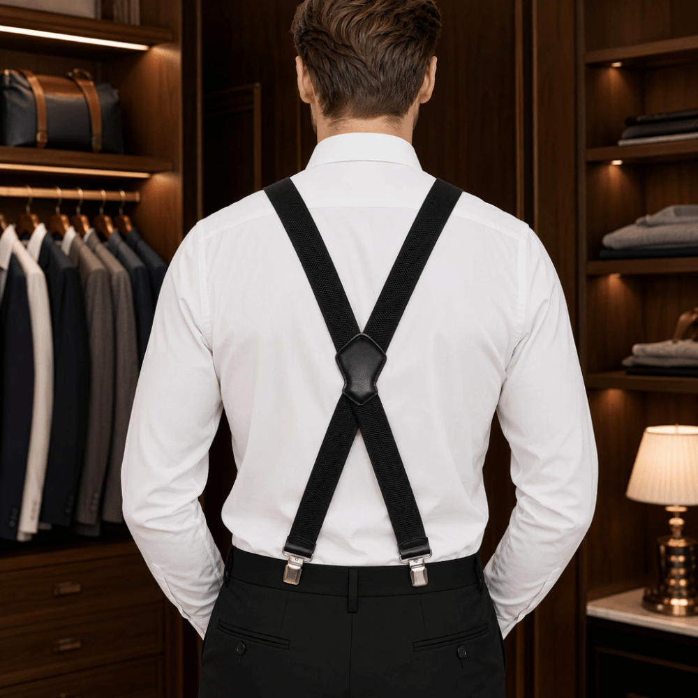 Suspender Clip Formal - Модные эластичные прочные подтяжки из дышащей