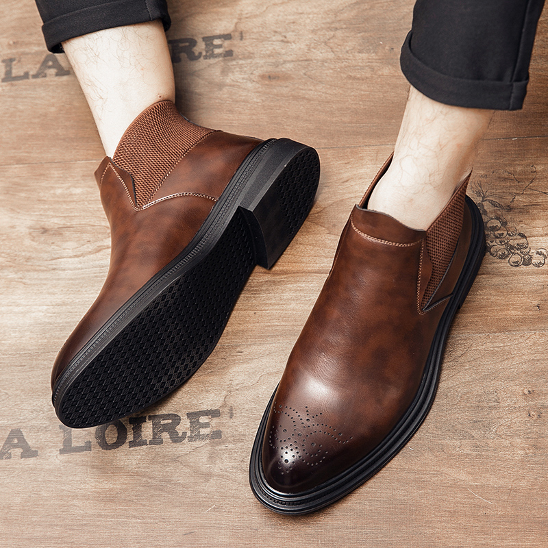 Men'S Style Formal Wear - Высокие кожаные туфли универсальны для мужчин,