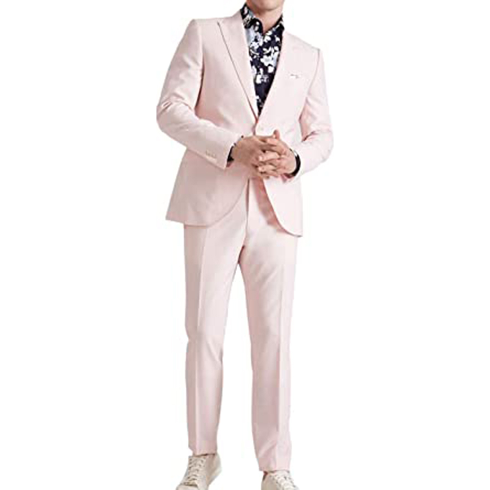 Летний розовый костюм для жени – обзор и цена Men Formal Wear Pink