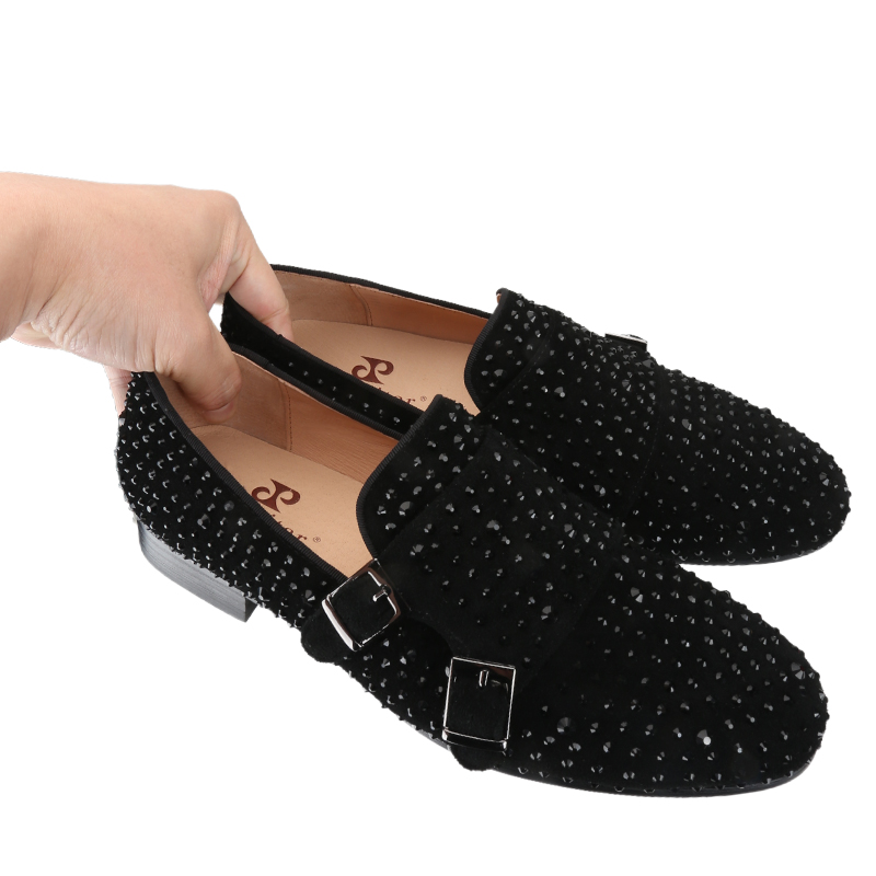 Piergitar/Новые черные замшевы – обзор и цена Men'S Formal Party Wear Shoes