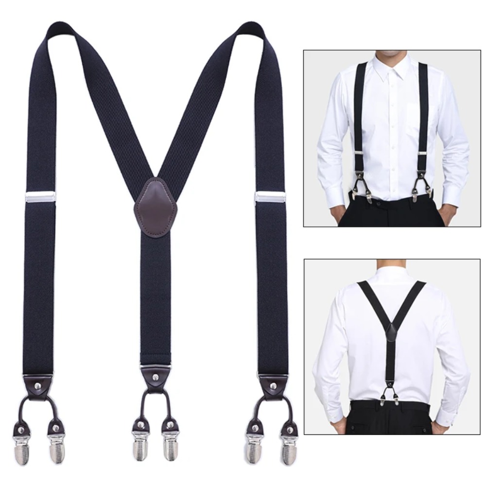 Винтажные подтяжки для мужчин, – обзор и цена Suspender Clip Formal