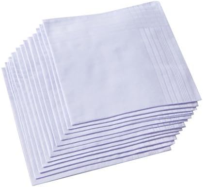 Мужской чистый белый носовой п – обзор и цена Monogrammed Handkerchief