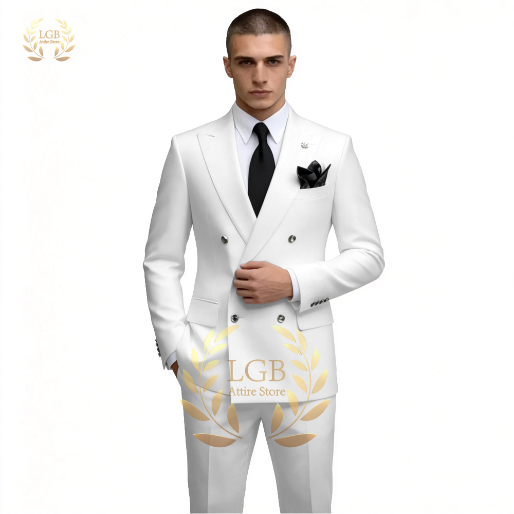Мужской белый двубортный костю – обзор и цена Men'S Formal Evening Wear