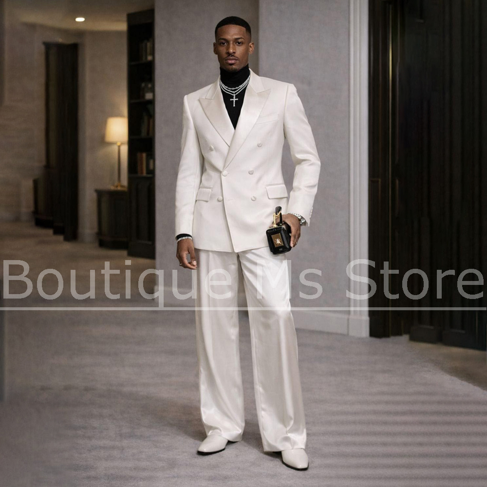 Мужской белый атласный костюм- – обзор и цена Men'S Formal Evening Wear