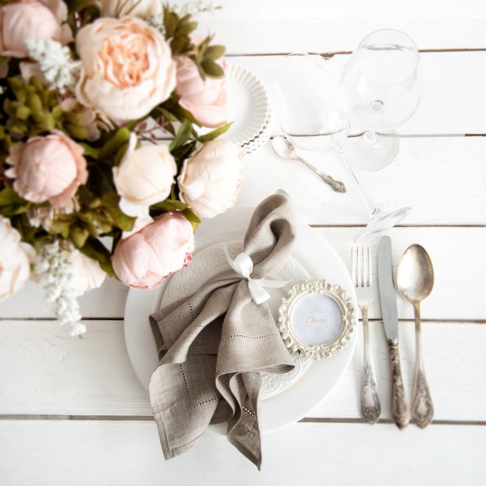 6 шт., белые салфетки с вышивк – обзор и цена Monogrammed Handkerchief