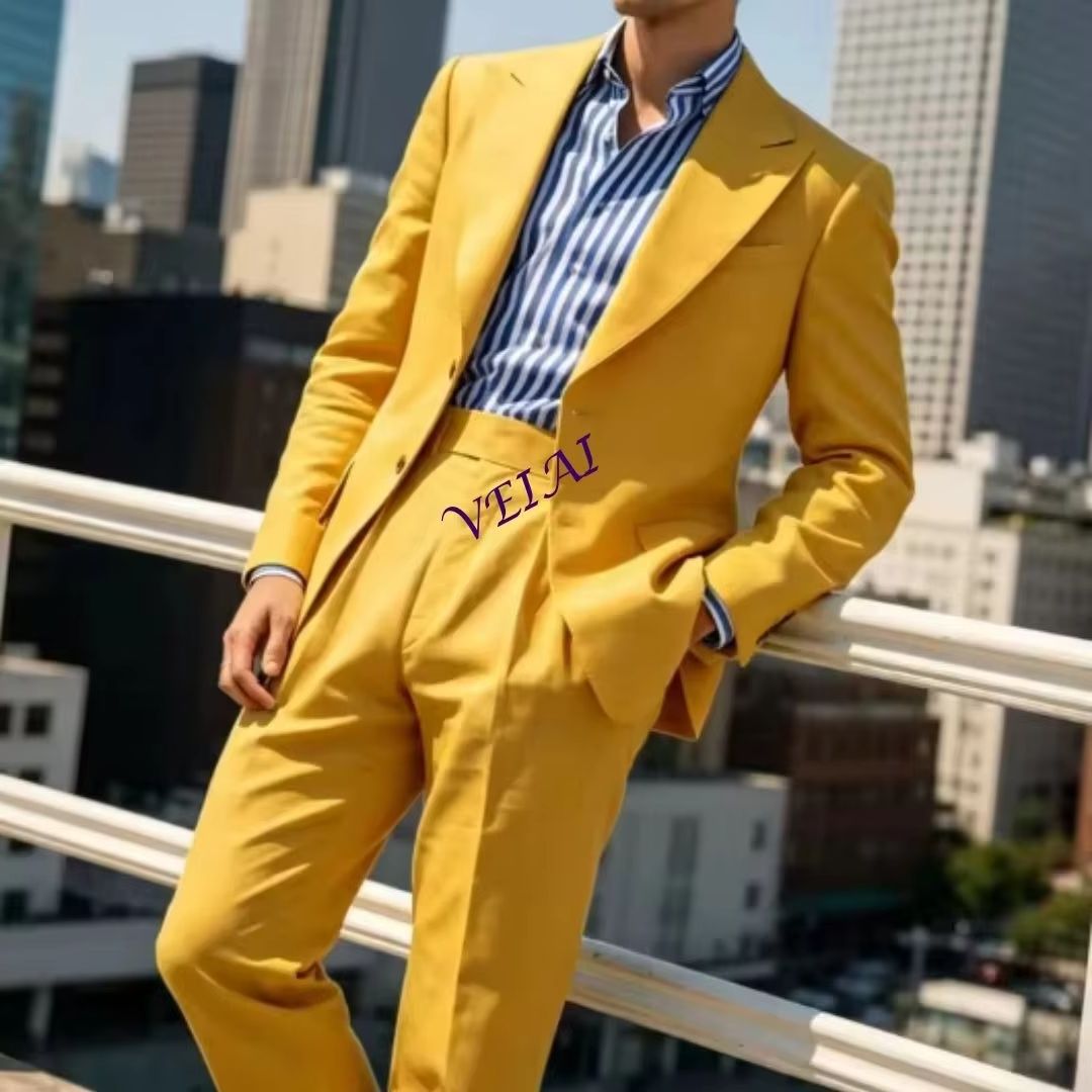 Летний мужской костюм из льна  – обзор и цена Men'S Relaxed Formal Wear