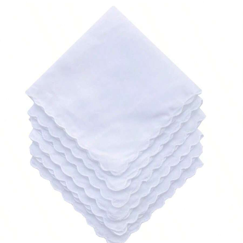 6 шт./Хлопковый платок-вентиля – обзор и цена Monogrammed Handkerchief