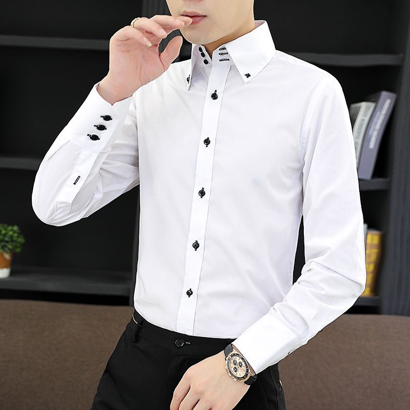 Весенне-осенняя мужская рубашк – обзор и цена Men'S Style Formal Wear