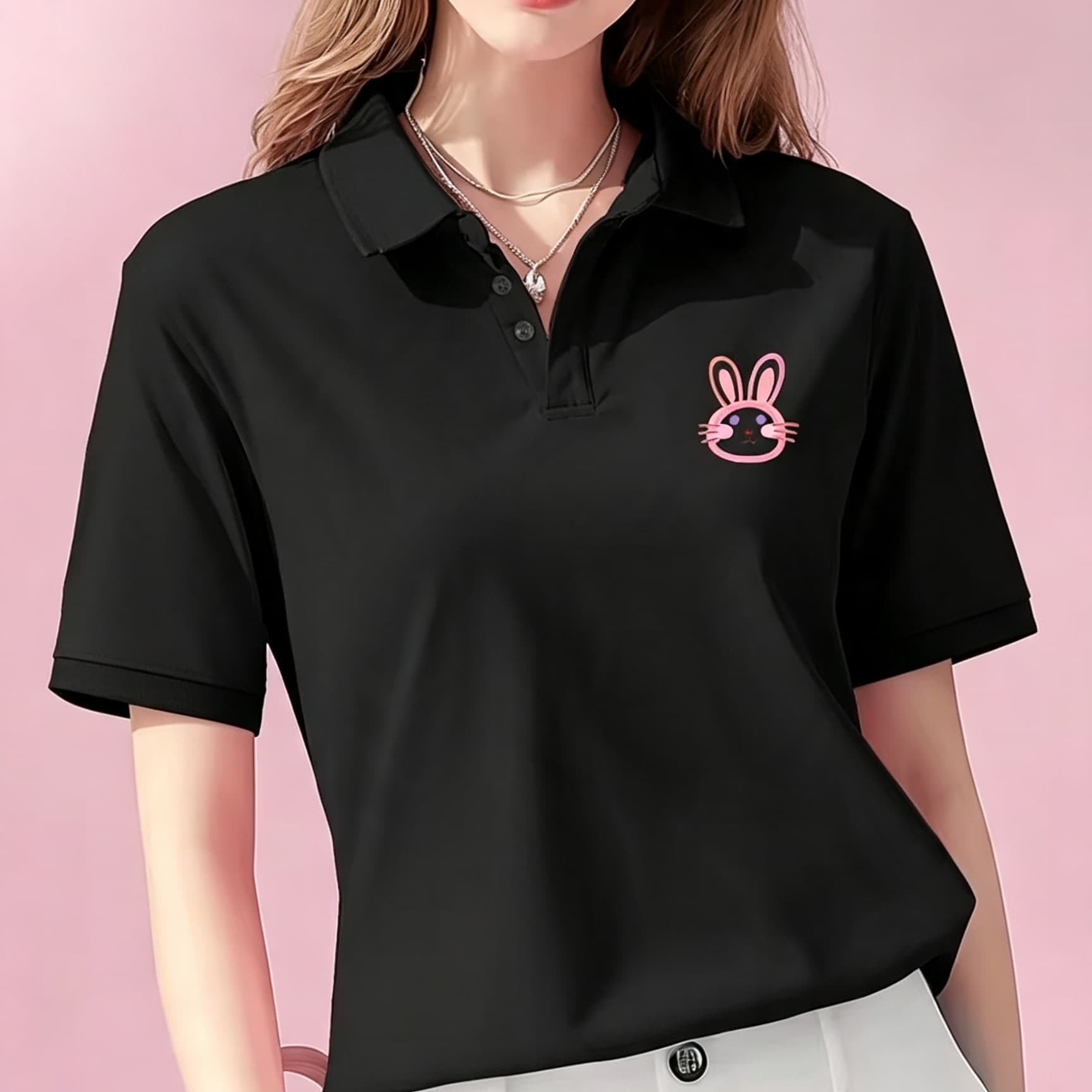 Унисекс черная рубашка-поло с  – обзор и цена Men Formal Wear Pink