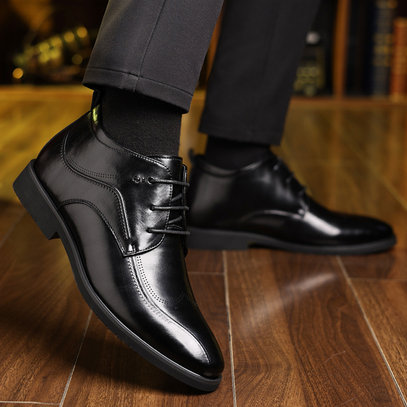 Мужская зимняя кожаная обувь,  – обзор и цена Men'S Style Formal Wear
