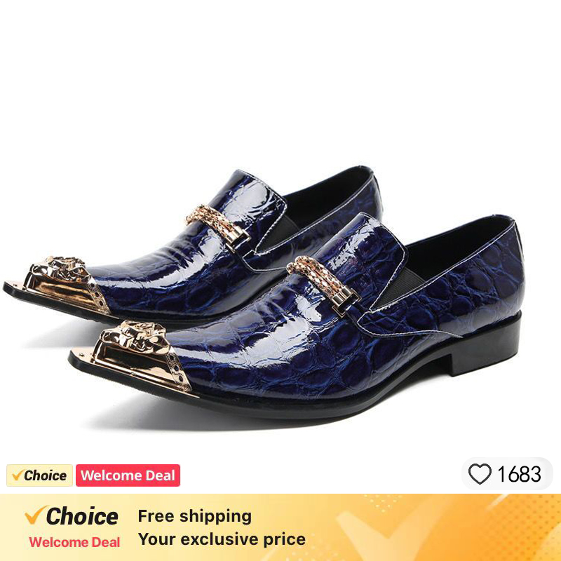 Мужские кожаные туфли с металл – обзор и цена Men'S Formal Party Wear Shoes