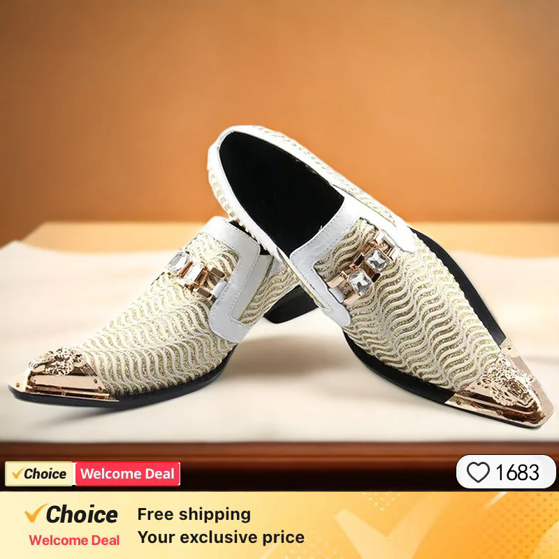 Мужские кожаные туфли с металл – обзор и цена Men'S Formal Party Wear Shoes