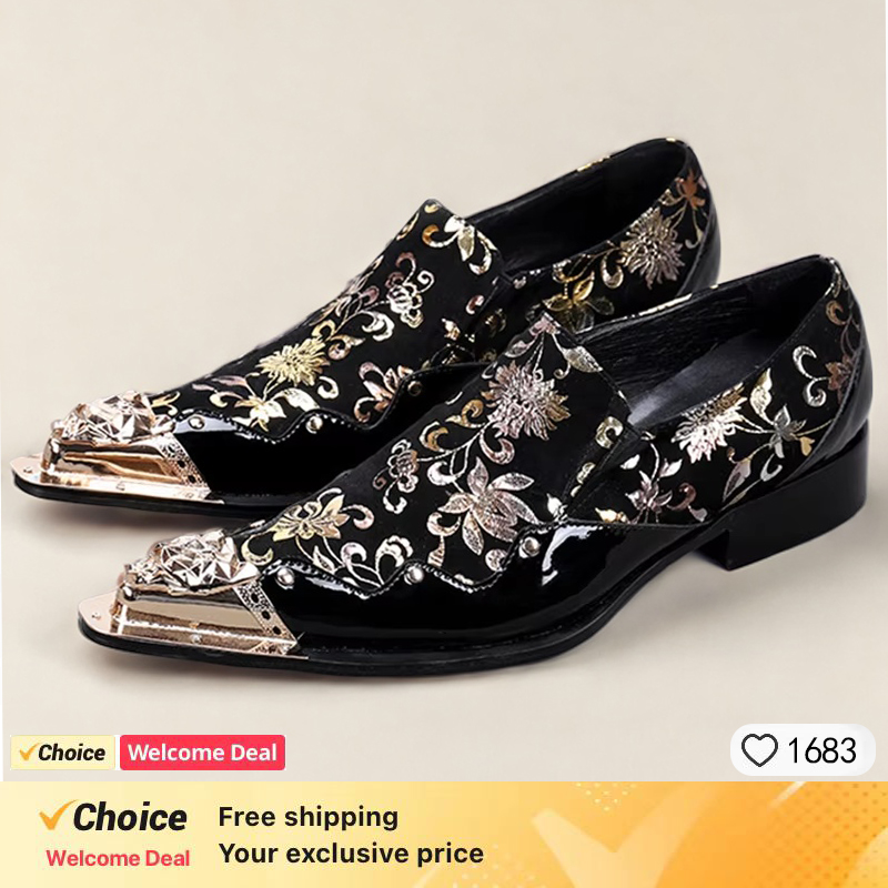 Мужские кожаные туфли с металл – обзор и цена Men'S Formal Party Wear Shoes